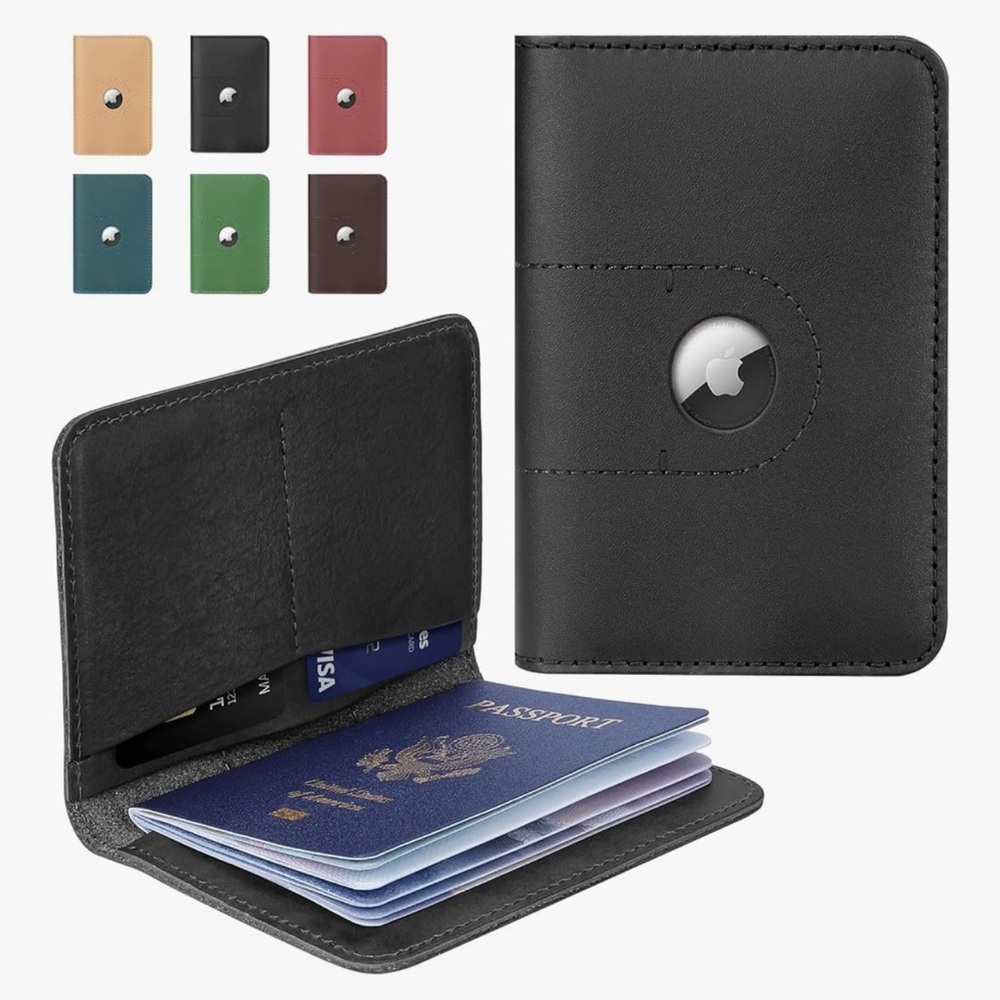 NWT (1) Pink & (1) Black Passport Holders w/ AirTag Pocket